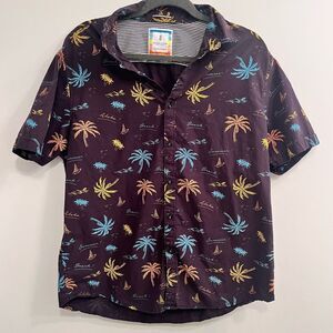 Denim & Flower Men Hawaiian-themed shirt Size XL